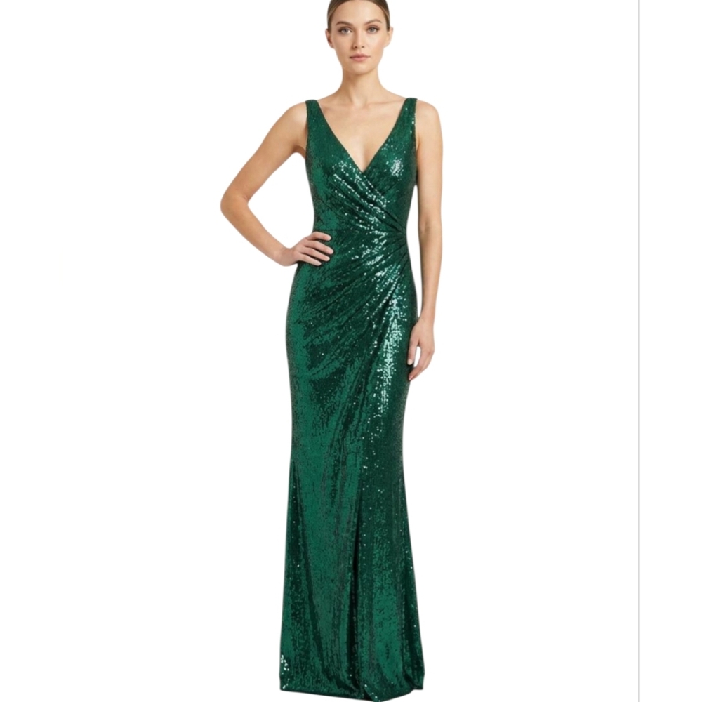 Dress the Population Jordan Emerald Green Mermaid Gown